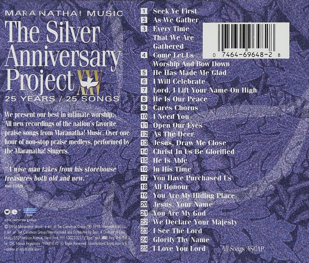 마라나타 25주년 기념 1집 - The Silver Anniversary Project 1 (CD)