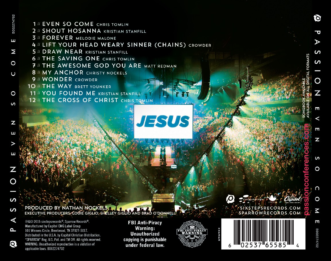Passion 2015 - Even So Come (CD)