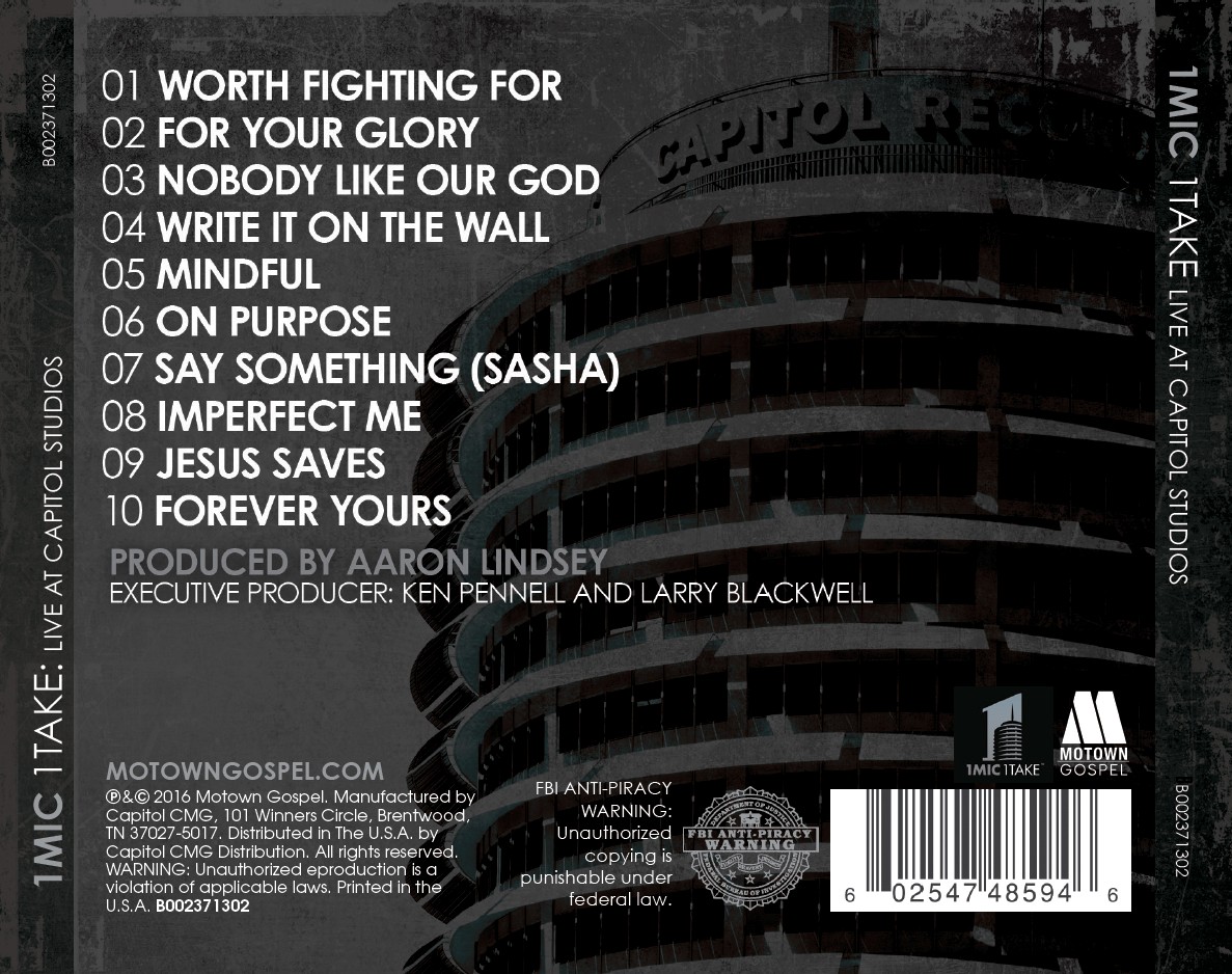 Motown Gospel Presents - 1 Mic 1 Take (CD)